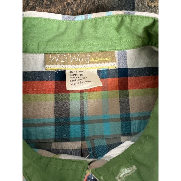 Well Dressed Wolf Boys Size 10 Merry & Bright Button Down Shirt - Picture 2 of 6
